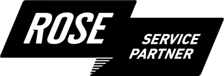 Schwarz-weißes Logo mit den Worten "ROSE" und "SERVICE PARTNER".